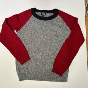 Patagonia color block crew sweater